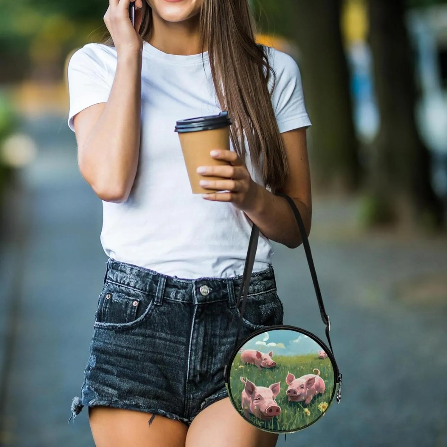 Women's Crossbody Handbags, Travel Purse, Cross Body Bag, animal tiger