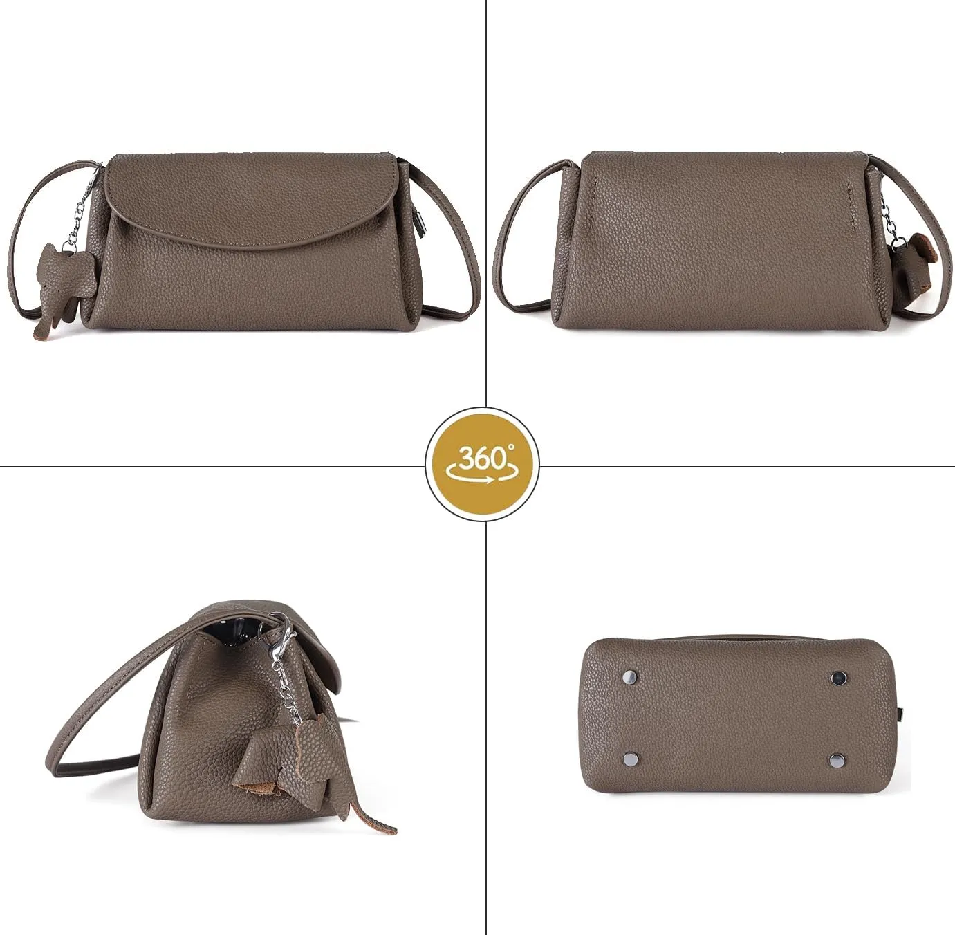 Womens Genuine Leather Crossbody Bags Shoulder Handbags for Women
