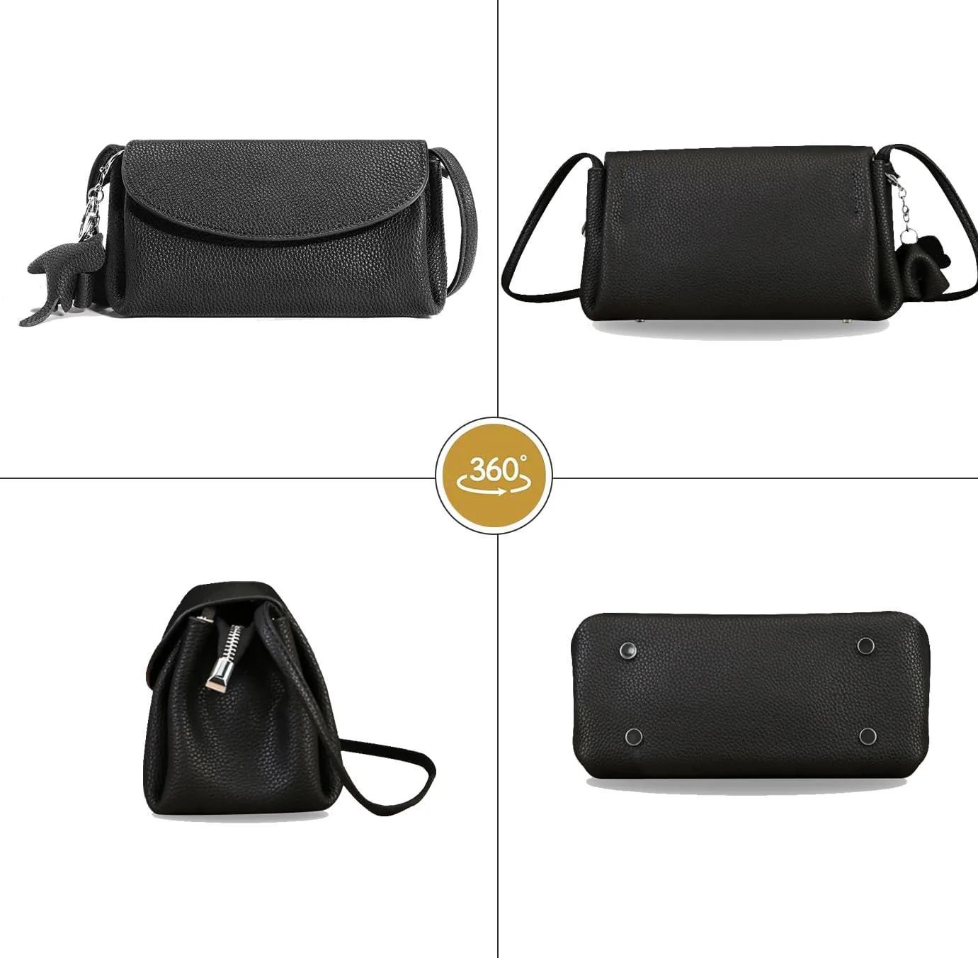 Womens Genuine Leather Crossbody Bags Shoulder Handbags for Women