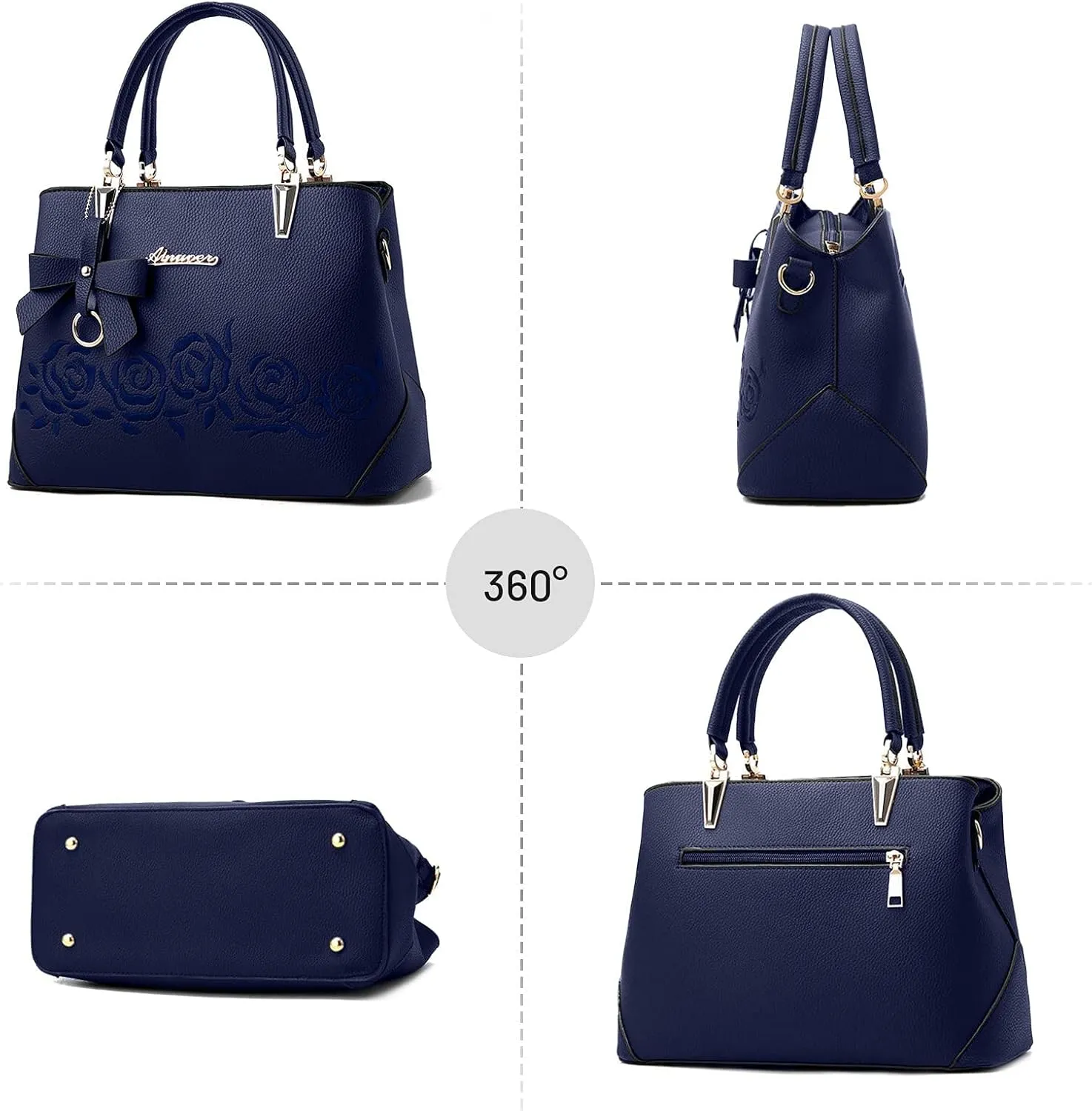 Womens Handbag Ladies Shoulder Bags Casual Messenger Bag Bowknot
