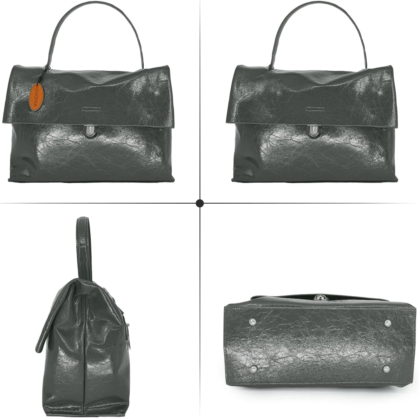 Women's Leather Tote Bags Large Capacity Genuine Leather Handbag Bag Medium