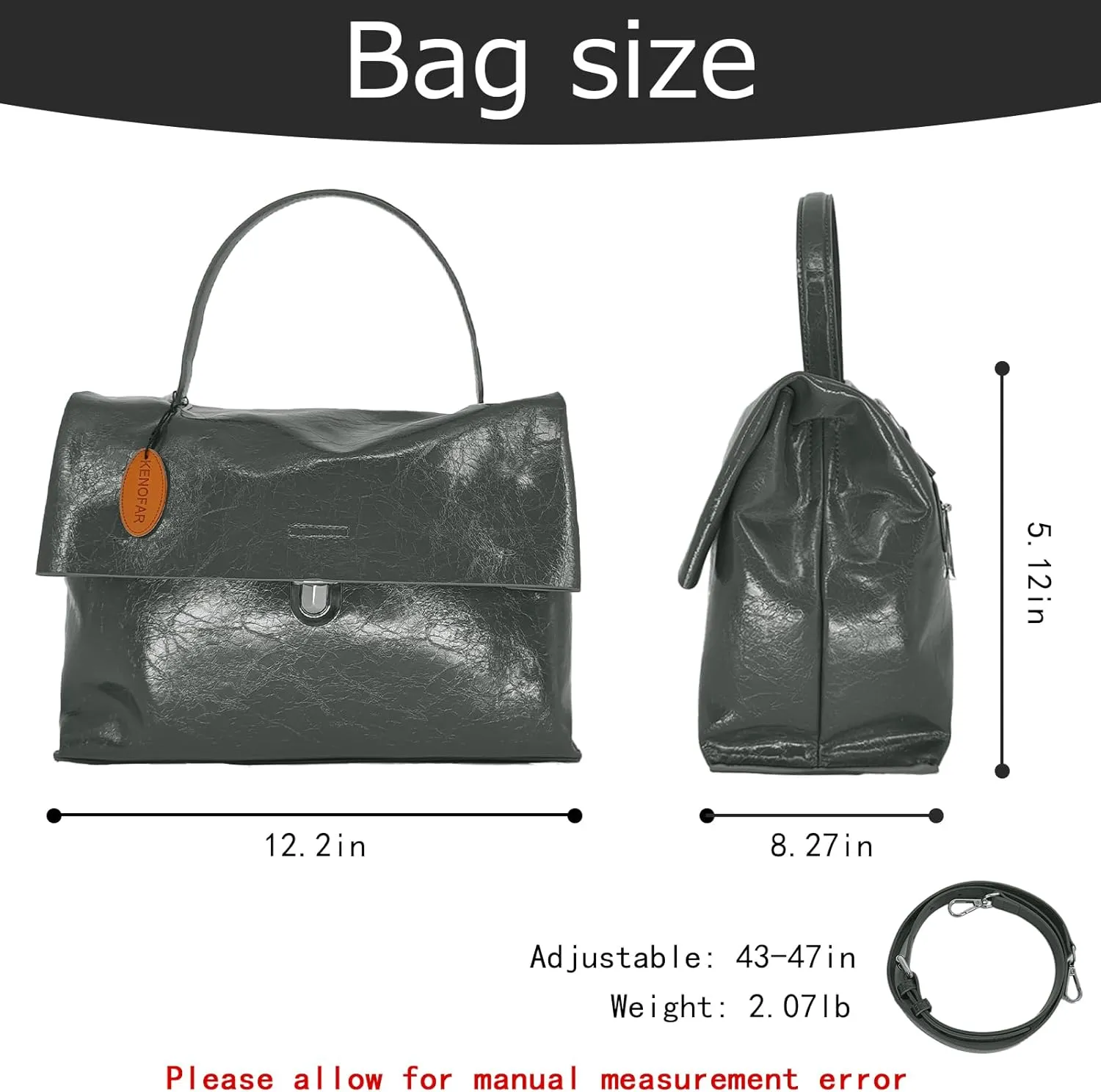 Women's Leather Tote Bags Large Capacity Genuine Leather Handbag Bag Medium