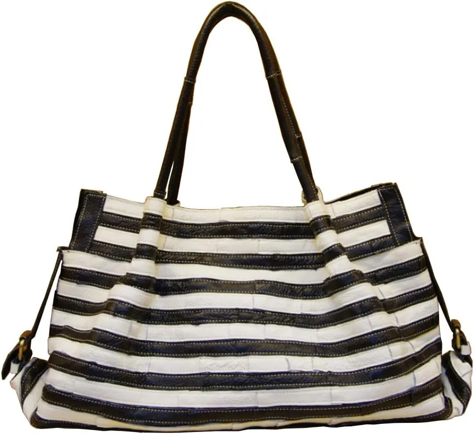 Women’s Multicolor Boston Bag Genuine Leather Colorful Large Tote Handbag Purse