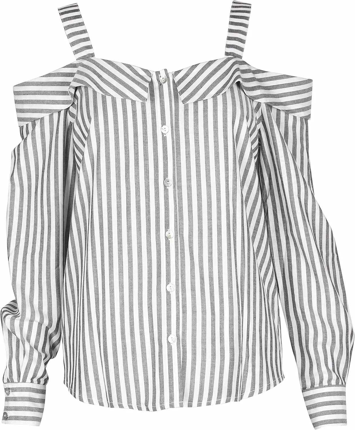 Women's Promises Stripe Cold Shoulder Long Sleeve Top