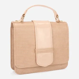 Womens "DOWET" Patent Textured Handbag