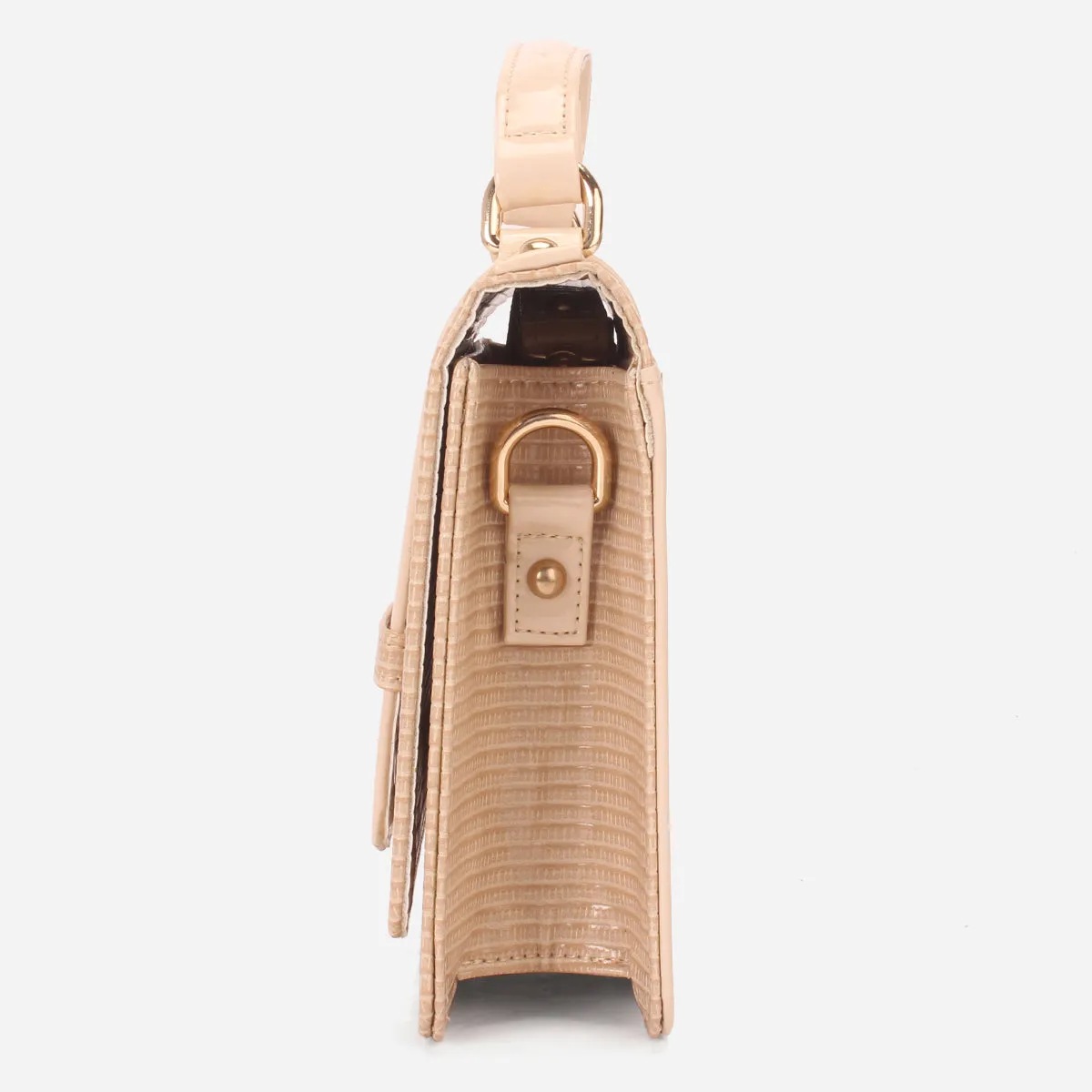 Womens "DOWET" Patent Textured Handbag