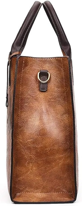 Women's Retro 3Pcs Set Handbag PU Leather Shoulder Bag OL Commuter Package