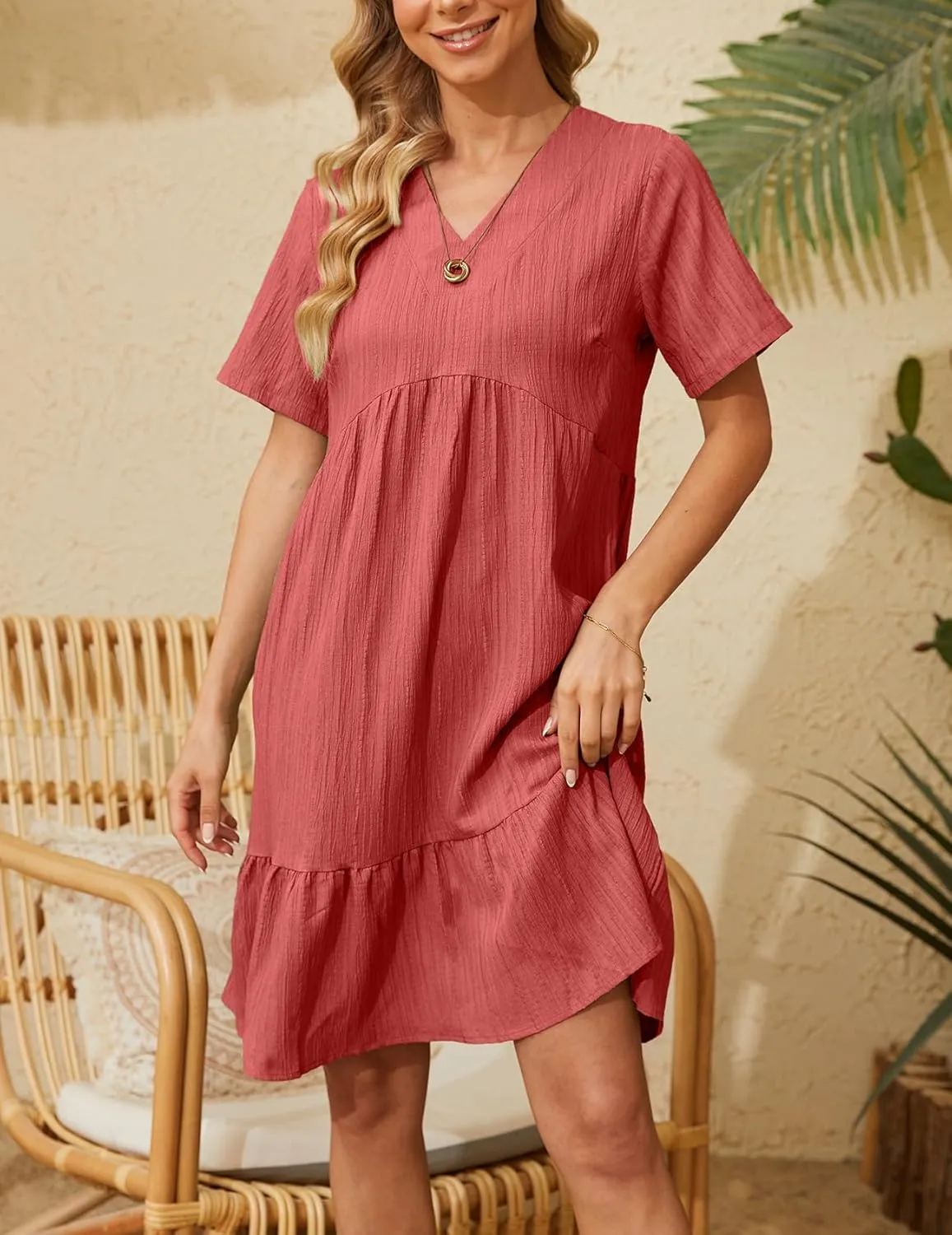 Women's Summer Midi Swing Dresses