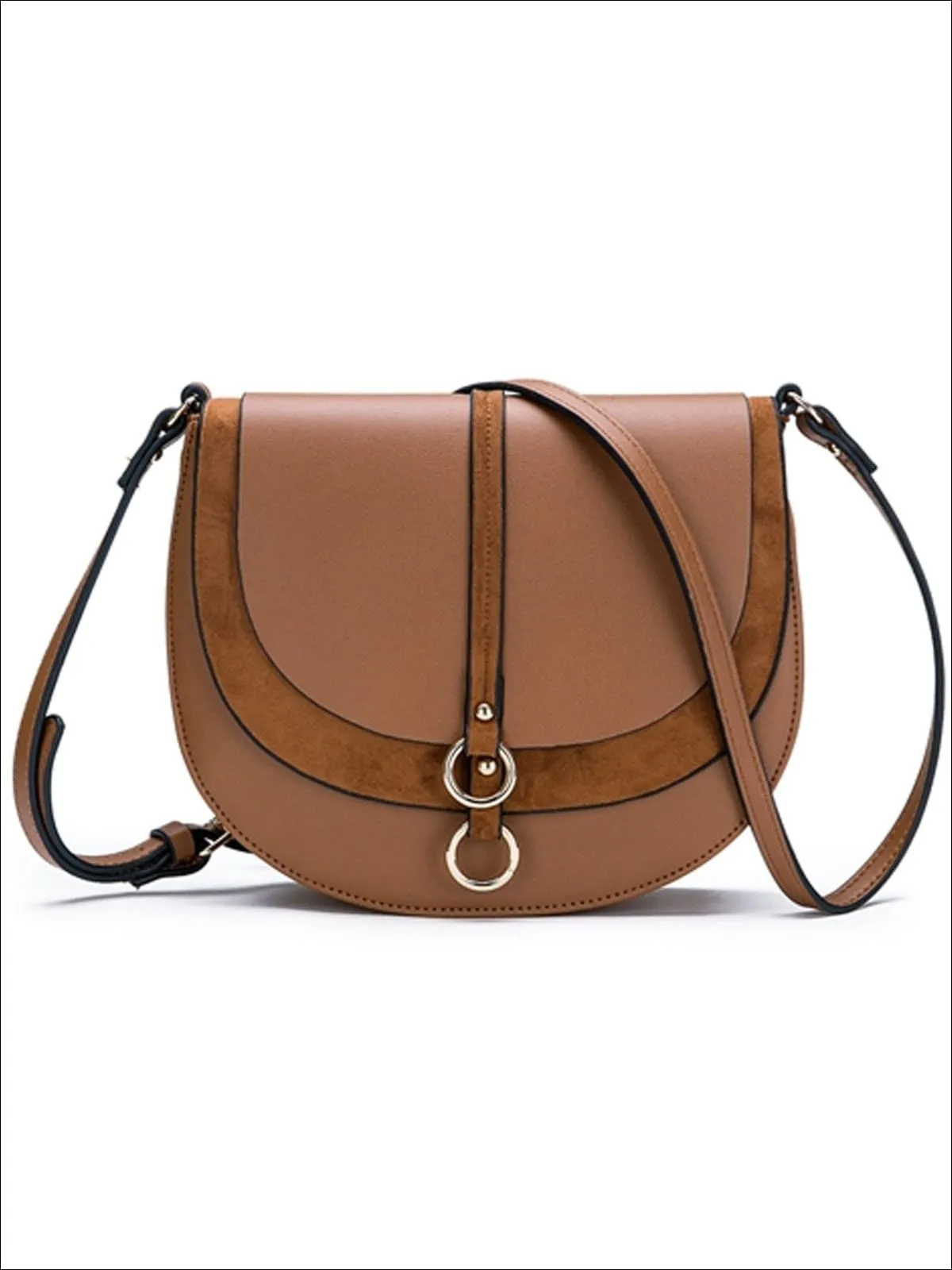 Women's Synthetic Leather & Suede Shoulder Bag