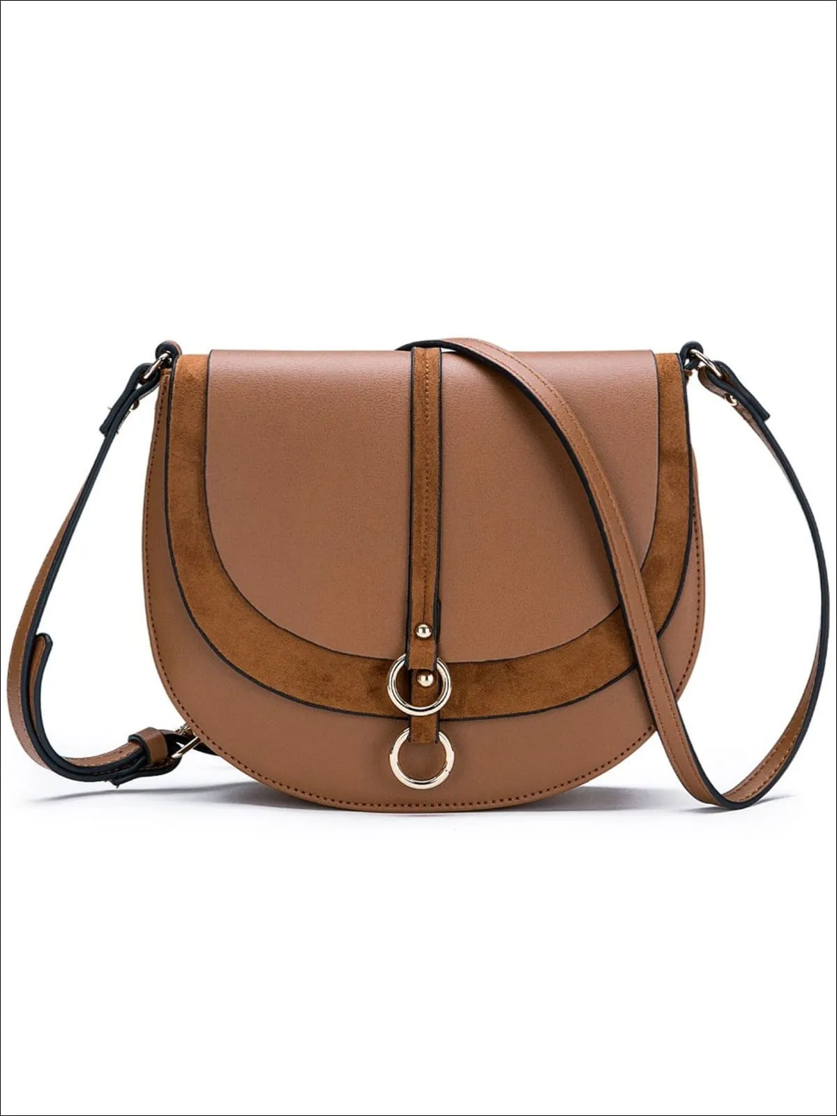 Women's Synthetic Leather & Suede Shoulder Bag