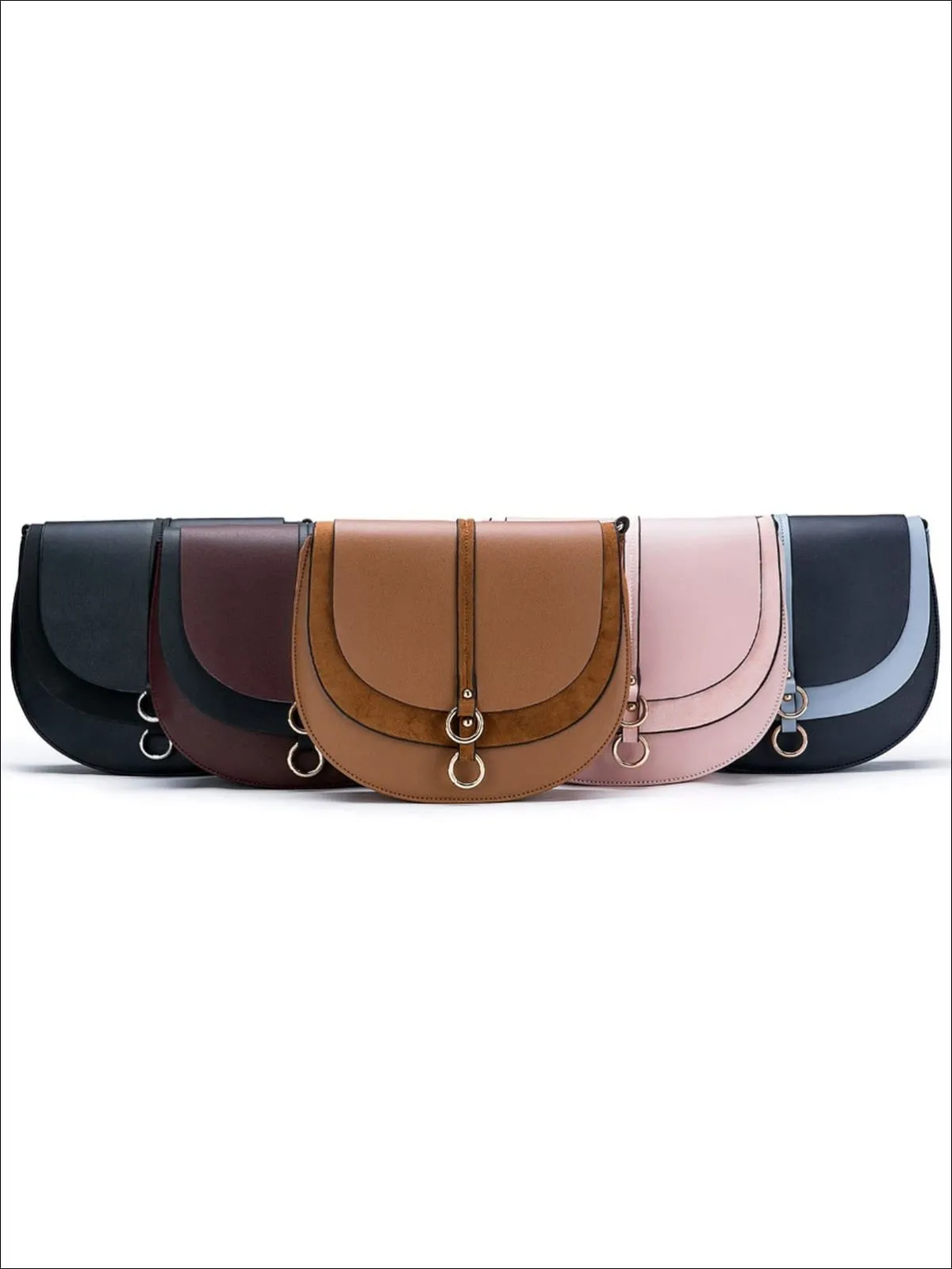 Women's Synthetic Leather & Suede Shoulder Bag