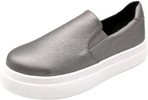 Women's Walking 74224821, Cowhide Leather, Thick Sole, Slip-On, Lightweight, Made in Japan