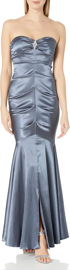 Xscape Women's Sweetheart Strapless Gown with Embellishment
