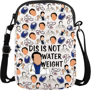 XYANFA Diet Life Doctor Inspired Crossbody Bag Why You Eat So Much Diet Control Weight Loss Inspirational TV Show Fan Wallet