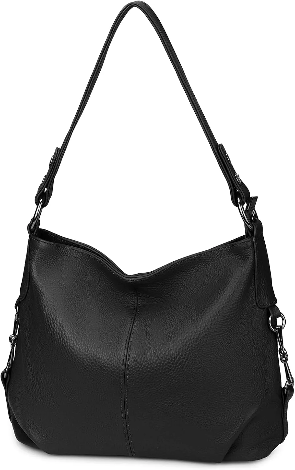 YALUXE Genuine Leather Shoulder Bags Stylish Hobo Handbags Purses Crossbody Bags for Women