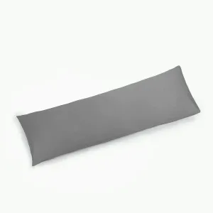 YAROO 21x72 Body Pillow Cover, Long Case - Envelope Closure, 400 Thread Count, 100% Cotton, Only Cover No Insert - Gray