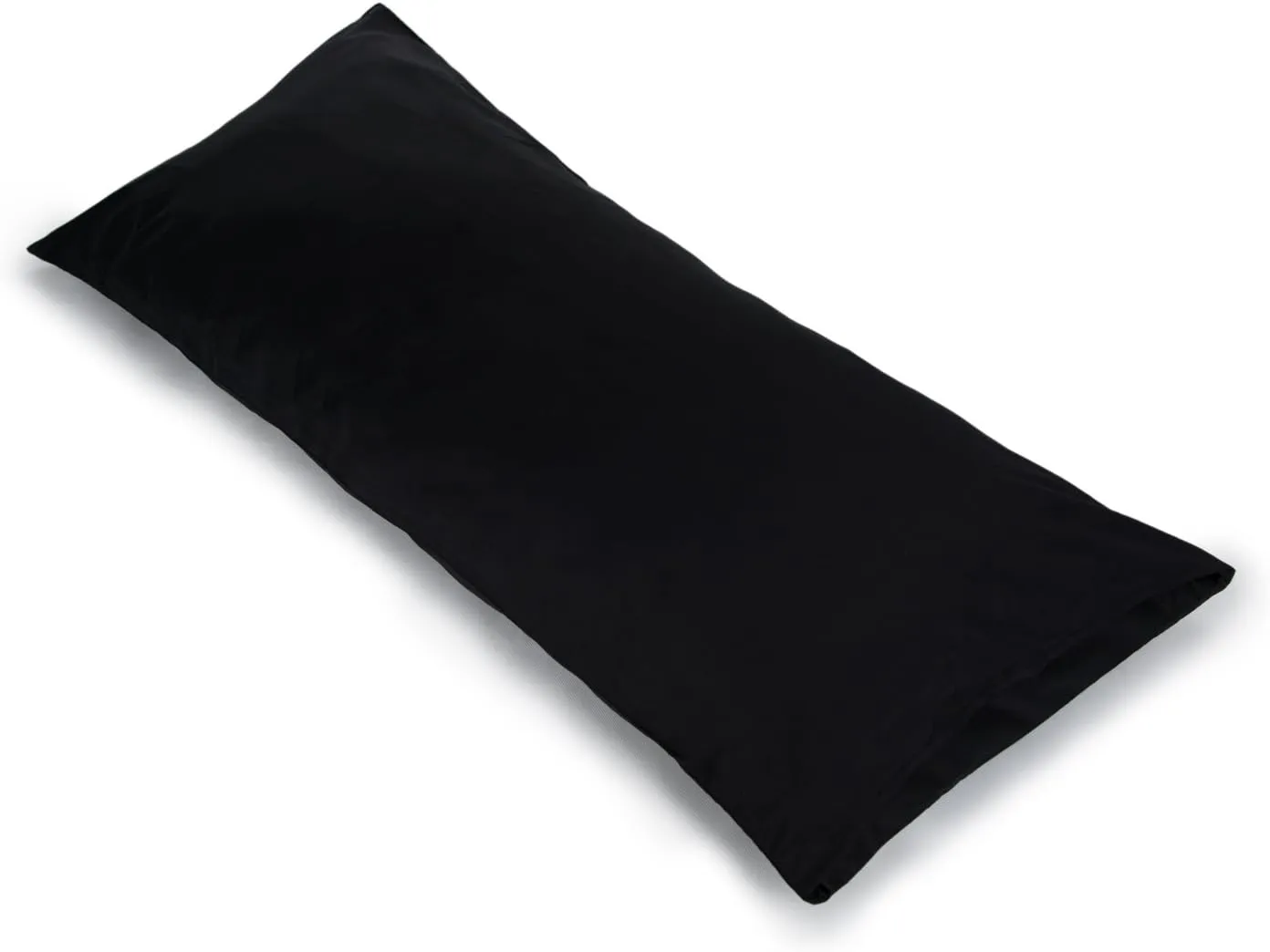 YAROO 21x72 Body Pillow Cover,Body Pillow Case,Long Pillow Case -Envelope Closure,400 Thread Count,100% Cotton,Only Cover No Insert,Body Pillowcase-Black