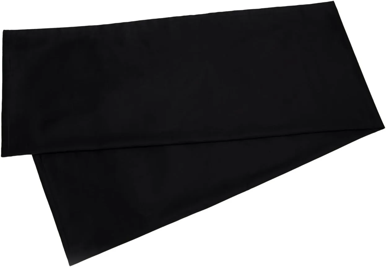 YAROO 21x72 Body Pillow Cover,Body Pillow Case,Long Pillow Case -Envelope Closure,400 Thread Count,100% Cotton,Only Cover No Insert,Body Pillowcase-Black
