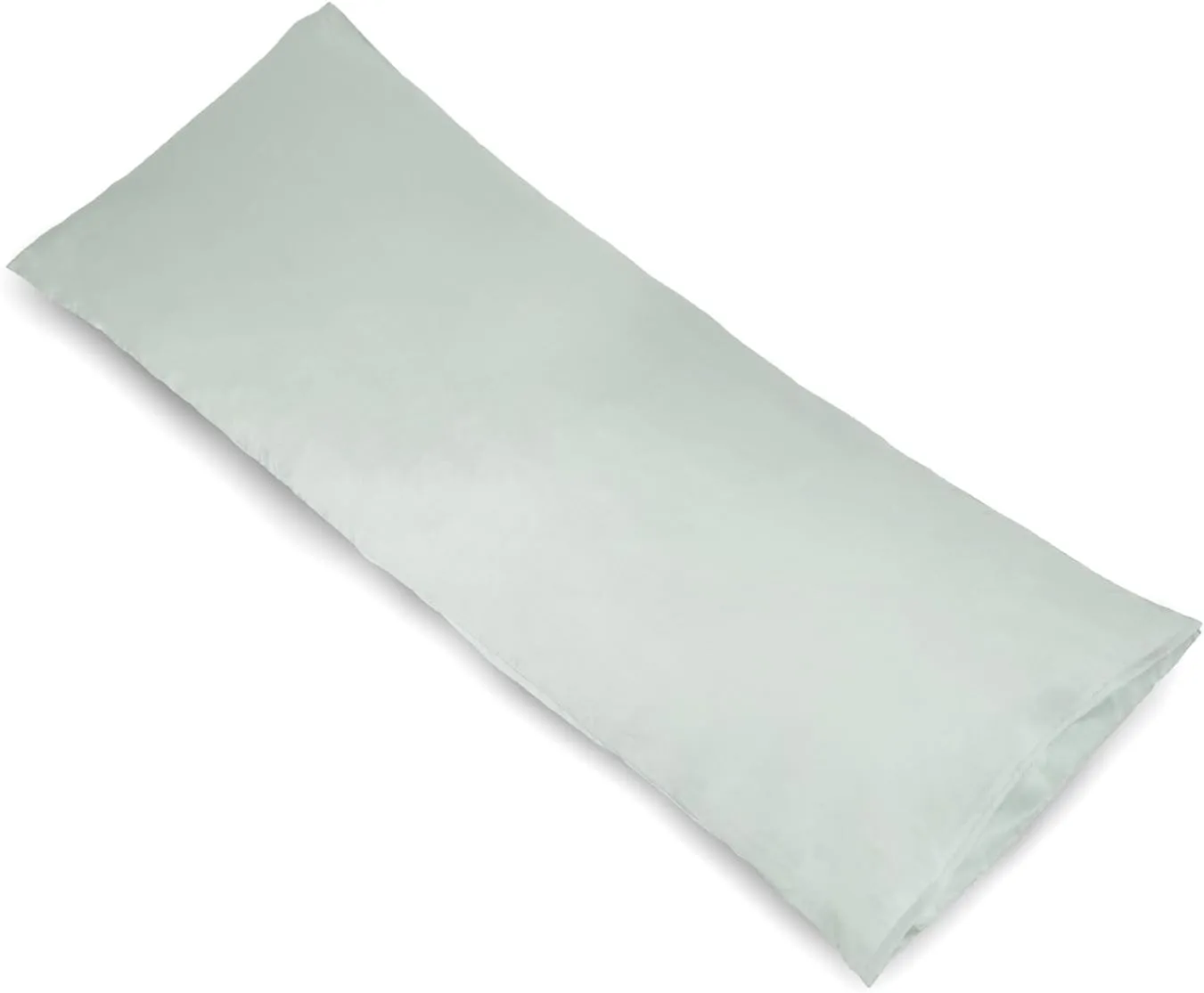 YAROO 21x72 Body Pillow Cover,Body Pillow Case,Long Pillow Case -Envelope Closure,400 Thread Count,100% Cotton,Only Cover No Insert,Body Pillowcase-Silver(Light Gray)