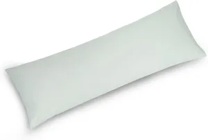 YAROO 21x72 Body Pillow Cover,Body Pillow Case,Long Pillow Case -Envelope Closure,400 Thread Count,100% Cotton,Only Cover No Insert,Body Pillowcase-Silver(Light Gray)