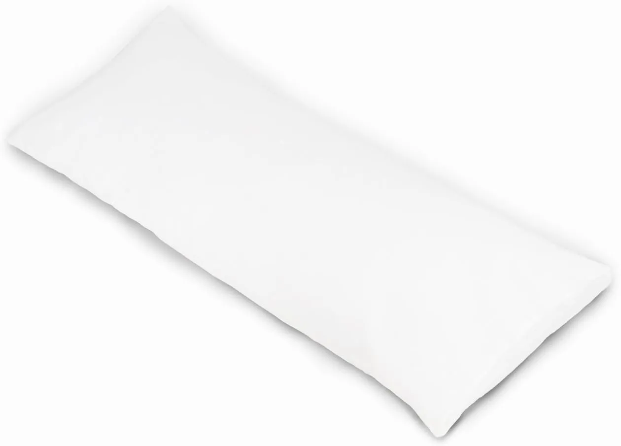 YAROO Body Pillow Cover 21x54,Long Pillow Case -Envelope Closure,400 Thread Count,100% Cotton,Only Cover No Insert,Body Pillowcase Only-White