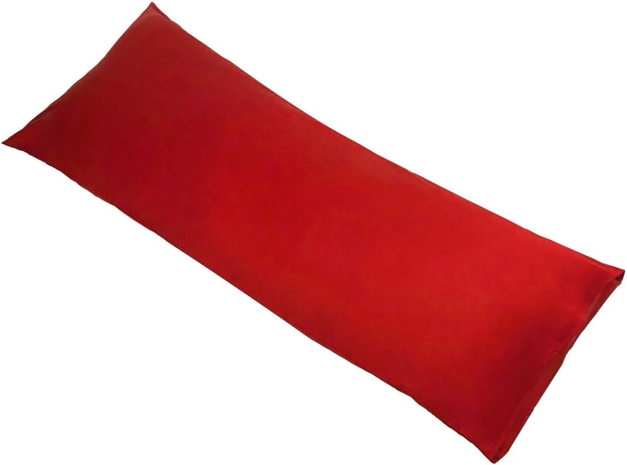 YAROO Body Pillow Cover 21x54,Long Pillow Case -Envelope Closure,400 Thread Count,100% Cotton,Only Cover No Insert,Body Pillowcase-Red