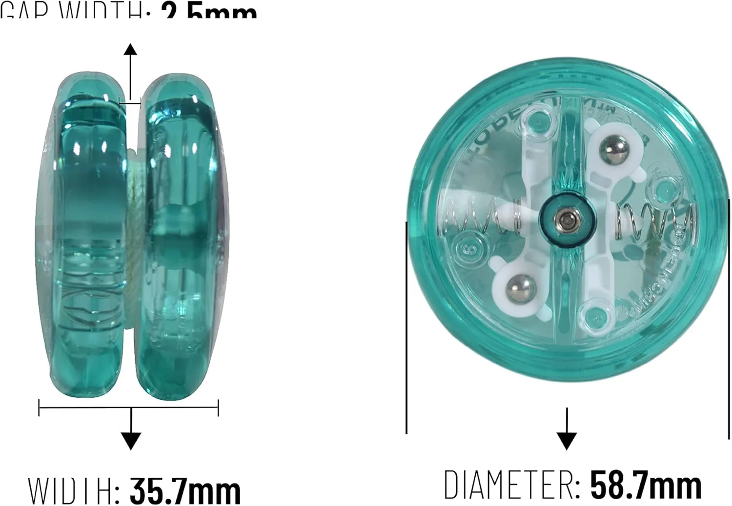 Yomega The Original Brain - Professional Yoyo for Kids and Beginners, Responsive Auto Return Yo Yo Best for String Tricks   Extra 2 Strings & 3 Month Warranty (Teal)