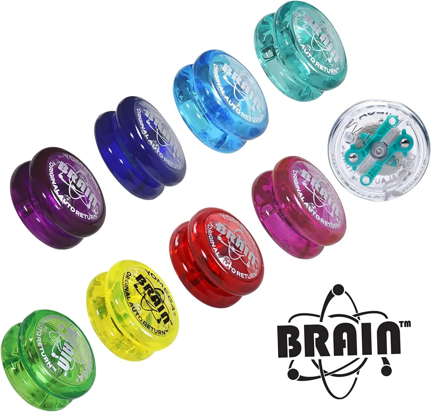Yomega The Original Brain - Professional Yoyo for Kids and Beginners, Responsive Auto Return Yo Yo Best for String Tricks   Extra 2 Strings & 3 Month Warranty (Teal)
