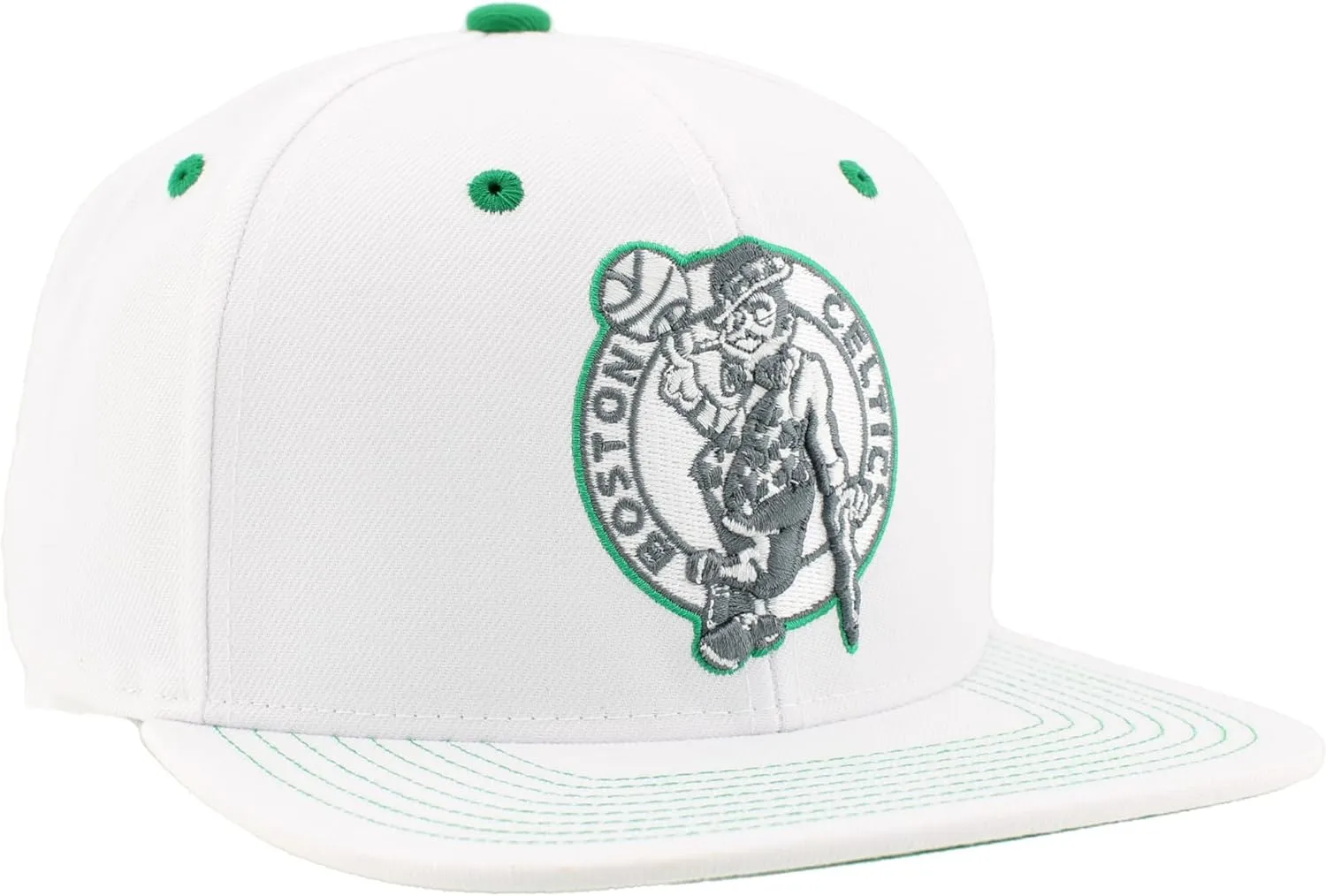 ZHATS NBA Officially Licensed Adjustable Snapback Hat Flat Bill Z11 Pop White